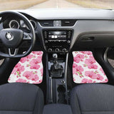 Pink Purple Orchid Pattern Background Front And Back Car Mats 174914 - YourCarButBetter