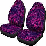 Pink & Purple Swirls Abstract Art Car Seat Covers 102802 - YourCarButBetter