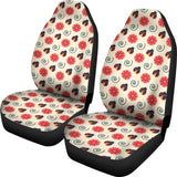 Pink Red Ladybug Custom Car Decoration Car Seat Covers 210901