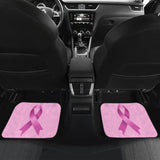 Pink Ribbon Breast Cancer Awareness Pattern Print Car Floor Mats 210603 - YourCarButBetter