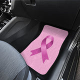 Pink Ribbon Breast Cancer Awareness Pattern Print Car Floor Mats 210603 - YourCarButBetter