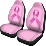 Pink Ribbon Breast Cancer Awareness Pattern Print Car Seat Covers 210603 - YourCarButBetter