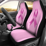 Pink Ribbon Breast Cancer Awareness Pattern Print Car Seat Covers 210603 - YourCarButBetter