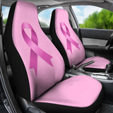 Pink Ribbon Breast Cancer Awareness Pattern Print Car Seat Covers 210603 - YourCarButBetter