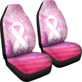 Pink Ribbon Canvas Breast Cancer Car Seat Covers 550317 - YourCarButBetter