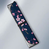 Pink Sakura Cherry Blossom Blue Background Car Auto Sun Shades 104020 - YourCarButBetter