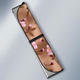 Pink Sakura Cherry Blossom Drak Brown Background Car Auto Sun Shades 104020 - YourCarButBetter