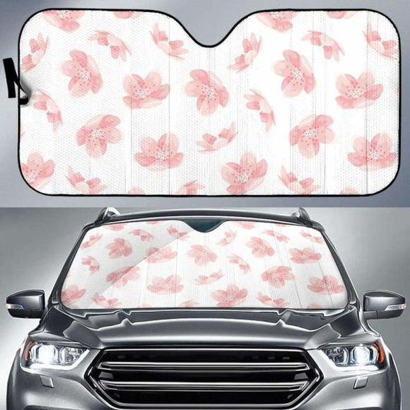 Pink Sakura Cherry Blossom Pattern Car Auto Sun Shades 104020 - YourCarButBetter