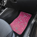 Pink Stars Front And Back Car Mats 101819 - YourCarButBetter