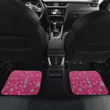 Pink Stars Front And Back Car Mats 101819 - YourCarButBetter