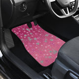 Pink Stars Front And Back Car Mats 101819 - YourCarButBetter