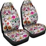 Pink Sugar Skull Car Seat Covers 101819 - YourCarButBetter