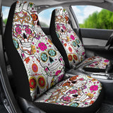 Pink Sugar Skull Car Seat Covers 101819 - YourCarButBetter