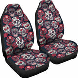 Pink Sugar Skull Pattern Car Seat Cover 101207 - YourCarButBetter