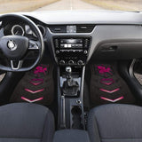 Pink Walking Horse Emblem Car Floor Mats 210503 - YourCarButBetter