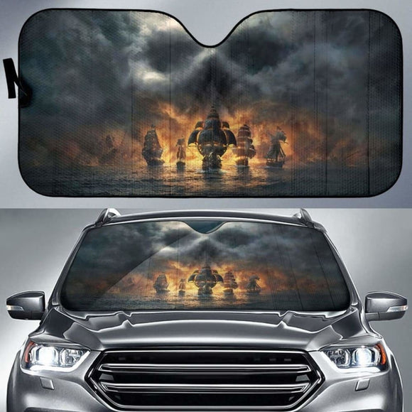 Pirates Art Sun Shade Amazing Best Gift Ideas 102507 - YourCarButBetter