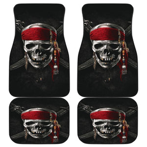 Pirates Of The Caribbean 3D Skull Logo Car Floor Mats 101819 - YourCarButBetter