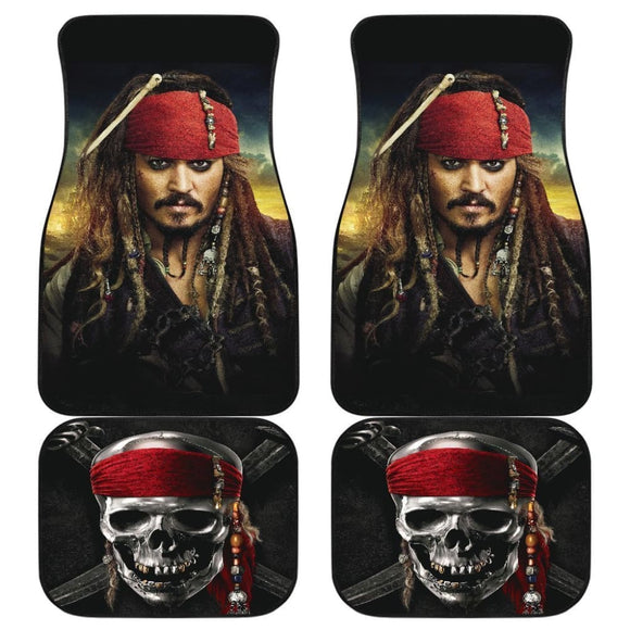 Pirates Of The Caribbean Jack Sparrow Car Floor Mats 101819 - YourCarButBetter