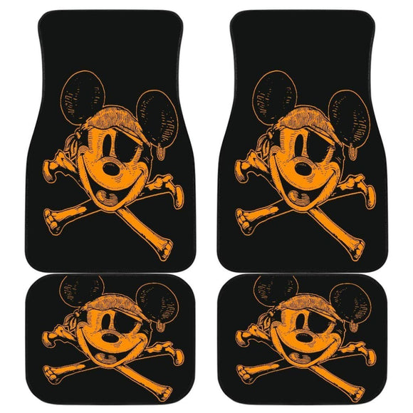 Pirates Of The Caribbean Mice Logo Car Floor Mats 101819 - YourCarButBetter