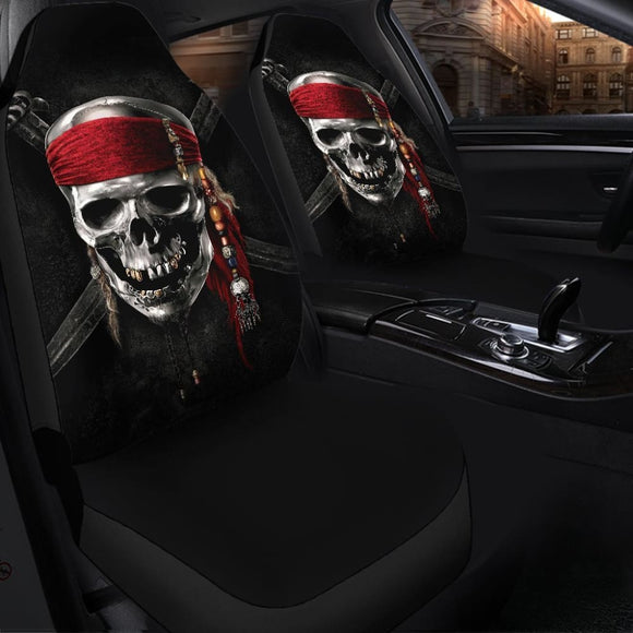 Pirates Of The Caribbean Skull Car Seat Covers 101819 - YourCarButBetter