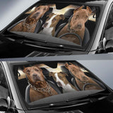 Pit Bull Car Auto Sun Shade Funny Dog Windshield 172609 - YourCarButBetter