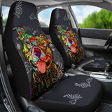 Pit Bull Colorful Painted Car Seat Covers 211802 - YourCarButBetter