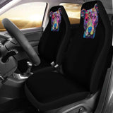 Pit Bull Design Car Seat Covers Black Back 113510 - YourCarButBetter