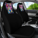 Pit Bull Design Car Seat Covers Black Back 174510 - YourCarButBetter