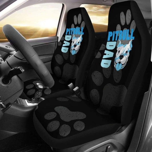 Pitbull Dad Car Seat Covers 113510 - YourCarButBetter