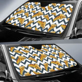 Pizza Design Pattern Car Auto Sun Shades 094201 - YourCarButBetter