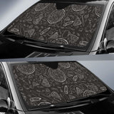 Pizza Pattern Car Auto Sun Shades 094201 - YourCarButBetter