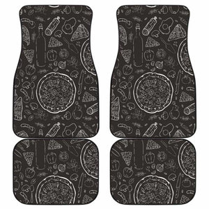 Pizza Pattern Front And Back Car Mats 142711 - YourCarButBetter