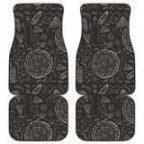 Pizza Pattern Front And Back Car Mats 142711 - YourCarButBetter