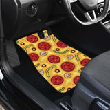 Pizza Texture Pattern Front And Back Car Mats 142711 - YourCarButBetter