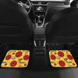 Pizza Texture Pattern Front And Back Car Mats 142711 - YourCarButBetter