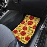 Pizza Texture Pattern Front And Back Car Mats 142711 - YourCarButBetter