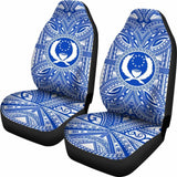 Pohnpei Car Seat Cover - Pohnpei Coat Of Arms Polynesian Flag Color 10 153908 - YourCarButBetter