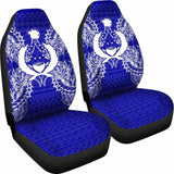 Pohnpei Car Seat Cover - Pohnpei Flag Map Blue - 105905 - YourCarButBetter