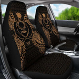 Pohnpei Car Seat Cover - Pohnpei Flag Map Gold - 105905 - YourCarButBetter