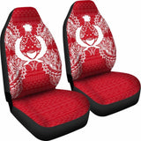 Pohnpei Car Seat Cover - Pohnpei Flag Map Red White - 105905 - YourCarButBetter