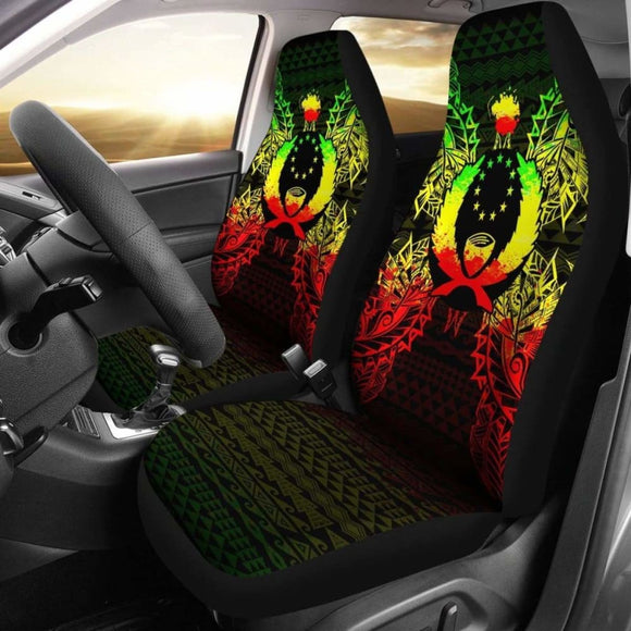 Pohnpei Car Seat Cover - Pohnpei Flag Map Reggae - 105905 - YourCarButBetter