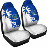 Pohnpei Car Seat Covers - Pohnpei Flag Coconut Tree - 4 1 153908 - YourCarButBetter