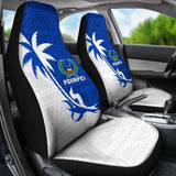 Pohnpei Car Seat Covers - Pohnpei Flag Coconut Tree - 4 1 153908 - YourCarButBetter