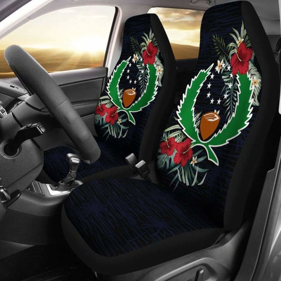 Pohnpei Car Seat Covers - Pohnpei Flag Hibiscus - 232125 - YourCarButBetter