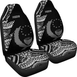 Pohnpei Car Seat Covers - Micronesian Pattern Flash Black - 105905 - YourCarButBetter