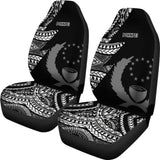 Pohnpei Car Seat Covers - Micronesian Pattern Flash Black - 105905 - YourCarButBetter