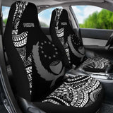 Pohnpei Car Seat Covers - Micronesian Pattern Flash Black - 105905 - YourCarButBetter