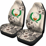 Pohnpei Car Seat Covers The Beige Hibiscus (Set Of Two) 7 232125 - YourCarButBetter