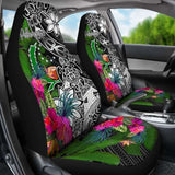 Pohnpei Car Seat Covers - Turtle Plumeria Banana Leaf - Amazing 091114 - YourCarButBetter