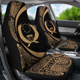 Pohnpei Coat Of Arm Polynesian Car Seat Covers Circle Style 01 9 153908 - YourCarButBetter